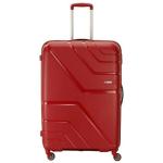 American Tourister Trolley Bag For Travel | UPLAND Spinner 79 Cms Polypropylene Hardsided Large Check-in Luggage Bag | Suitcase For Travel | Trolley Bag For Travelling, Deep Red
