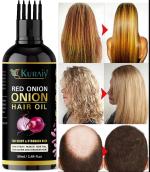 KURAIY pure Onion Hair oil Growth Essential Oil Natural Anti Hair Loss Products Fast Grow