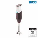 BOSS Big Boss Portable Hand Blender | Powerful 275 W Motor | 5 Years Warranty* First in India | Variable Speed Control | ISI-Marked, Twin Brown