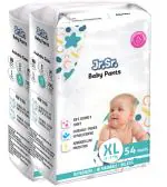 Jr.Sr. Baby Premium Diaper Pants|Extra Large (XL) Size (12-17 Kg) 108 Pants|Pack of 2 |12-Hours Absorption|Advanced Leak Protection|Wetness Indicator|Soft & Comfortable|