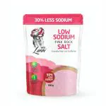 Lunn 30% Low Sodium Pink Rock Salt | Rich in Minerals | High in Taste | Vegan Certified & Free from microplastics | 500 gm Pouch