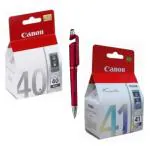Canon PG 40 & CL 41 Ink Cartridge (Set Of 2) With 3in1 Multi-Function Mobile Phone Stand