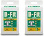 B-Fit Tape Diapers - 20 Pieces, L (Pack Of 2)