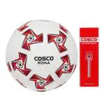 Cosco Roma Foot Ball, Size 5 (White/Red)