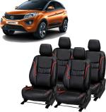 AUTO-SAFE Black, Red PU Leather Car Seat Cover for Tata Nexon