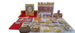 BHAKTI 2 SHAKTI MAKING WORSHIP SPECIAL - Ganpati pooja samagri Kit | Jumbo Series | Contains 1/2 mtr Red Cloth | With Lord Ganesh Photo