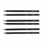 ArtRight Set of 6 Professional Woodless Graphite Sketch Pencils for Shading, Blending, and Drawing - Includes 2 HB, 2 2B, and 2 4B Pencils- Ideal for Artists, Professionals, and Students