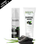 Norrex Combo Charcoal Foaming Face Wash (150ml) Charcoal Face Scrub (100g)