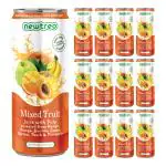 Newtreo Mixed Fruit Juice With Pulp | Imported from Vietnam | Mango### Orange### Banana### Guava### Apricot### Peach & Pineapple Juice | 12 x 250ml cans