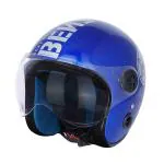 Sage Square Guardian Cruiser Plus ISI Certified Open face Helmet for Unisex Adult (Blue Glossy) (L)