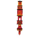 VARUNAVI Handloom Cotton Home Decor Tapestry Pillar Wall Hanging, 35 X 6 (Multicolour)