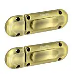 Plantex Door Stopper/Door Latch for Main Door/Baby Latch for Bathroom/Door Lock for Home and Office Doors - Pack of 2 (Satin Black)