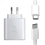 mPix Samsung 45W Power Adapter with Type C to C Cable Compatible With Samsung Galaxy M04/A34 5G/Note 10 Plus/A24 5G/A75 5G/A53 5G/F23 5G/A33 5G/F13/M51