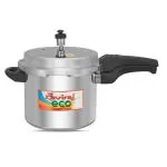KAVIRAJ Eco 5L Pressure Cooker | Aluminium Cooker with Outer Lid | Without Induction Base