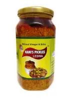 NANI'S PICKLES Home Made Lasoda Pickle Spicy No Preservative and Low Oil 500 g