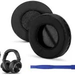 Crysendo Black Leather Headphone Cushion For Boult Audio Probass Ranger