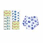 SNUGKINS Snug Potty Training Pull-up Pants Kids 100% Cotton (Size 4, Fits 4 - 5 years) - Pack of 15 - Playtime Trio