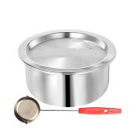 SHINI LIFESTYLE Aluminium Bhagona, Bhagona, Milk Pot 4.5L with Water Dispenser Ladle, dolu, doya
