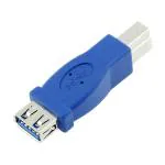 fdealz USB 3.0 A Female to B Male Printer Data Converter Adapter Connector 2 Pieces