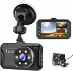 CLEGO Dual Car Camera 1080p HD Dual Lens Front and Rear Dual Recording with Night Vision, G-Sensor ,Parking Assistance and 170 Degrees WDR