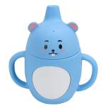 Adore Skippy Character Hood Silicone Spout Sipper with Handle- Blue Teddy