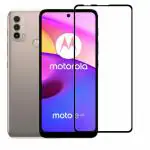 eZell Moto E40 FULL TEMPERED GLASS 11D By eZell, Ultra clear, Zero Bubbles, Sensitive touch,9H Hardness, Anti-Scratch, Anti oil Stains & Full Glue Tempered Mobile Screen protector for Moto E40