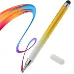 iAccessories 2-Way Dual-Sided Stylus Pen for All Touch Screen Devices Compatible With iPhone, iPad, Tabs, Android Mobile Phones Yellow Gradient
