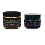 NOX DETOX Hair Fall Control Night Hair Mask (120g) & Smell-Be-Gone Underarm Cream (30g) | Night Care I Vegan I Gender Neutral | Skin Care Combo Set For All Skin Types (Set of 2)