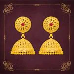 arch fashion Traditional Gold Platted Wedding Jumkhi Earrings Collection ERG2061
