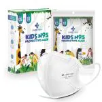 Careview Kids N95 Face Mask (Pack of 5 + 1 Free), WHITE Color,5 Layered Filtration, DRDO, BIS (ISI),CE Certified, Ear Loop Style (KIDS-N95-MASK)