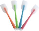 Ramkuwar Silicone Heat Resistant Flexible Spatula Set Of 4 For Cooking And Food Preparation Utensils (Multicolor)