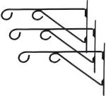 Techtest Metal Wall Mounted Bracket Plant Hanger (Pack of 3)