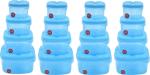 Antic Kitchen Storage Container Set airtight Box for Spices | Dry Fruits | Cereals | Snacks, Rice, Food for Kitchen Storage with Aone quality - 250 ml, 500 ml, 750 ml, 1000 ml Plastic Grocery Container (Pack of 16, Blue)