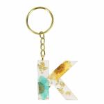 CRAFTSTUDIO Resin Alphabet Initial K letter keychain for Boys & Girls