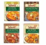 Suhana Paneer Combo of 8 (Shahi Paneer 2 - Paneer Butter 2 -Paneer Tikka 2 -Mutter Paneer 2) Easy to Cook