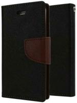 AmericHome Redmi 8A, Model MZB8458IN, M1908C3KI Black, Brown Artificial Leather Mobile Flip Cover