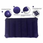 Dizaa Velvet Air Pillow (pack of 2) Cushion Sleeping Bag Backpacking Pillow Soft Comfortable Air Inflatable Travel Pillow Tourist Pillow (Blue)