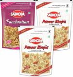 SATMOLA NAMKEEN COMBO : PANCHRATTAN 200g + PANEER BHUJIA 300g + PANEER BHUJIA 300g