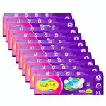 HEALTH CAREFULLY Clean and Dry Feel Sanitary Pads for Women |XL 63 Pads (Pack of 9) | Hygiene & Comfort Soft Wings Dry Top Sheet Sutable for Heavy flow odour free