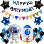 Toyxe Multicolor Paper, Aluminium, Rubber Banner, Bunting Flags, Star, Round Foil Balloon, Large Car Foil Balloon, Metallic Balloon