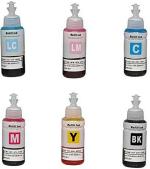 MOREL 673 INK FOR USE IN EPSON L805 / L810 / L850 / L805 / L1800 INKJET COLOR PRINTER PACK OF 6 INK CYAN, LIGHT CYAN, MAJENTA, LIGHT MAJENTA, YELLOW AND BLACK INK PACK OF 6 INKS Tri-Color Ink Toner