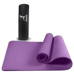 Vifitkit Anti-Skid Yoga Mat with Carry Bag For Home Gym & Outdoor Workout, Water-Resistant, Soft, Easy to Fold (6mm, Purple)