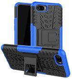 Accessories Kart Realme A1K Blue Plastic, Polycarbonate Shockproof Kickstand Back Case Cover