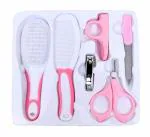The Little Lookers Pink 5-in-1 Grooming Kit/Manicure Kit with Scissors, Nail Clipper, Hair Brush, Filer & Comb