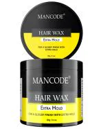 MAN CODE Extra Hold Hair Wax For Men 100gm | Long Lasting Stylist Look | Glossy Finish | Shine | Restylable Anytime Easy To Wash Off | Pack Of 1