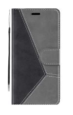 Trounce Tango Faux Leather Flip Back Cover With Card & Cash Wallet | Magnetic Closure Folio Case (Grey & Black) For Samsung Galaxy J7 2016 | MOBILE CASE | BACK COVER |