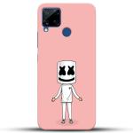 MobiEra Realme C15 Cross Men Design Plastic Hard Case Cover