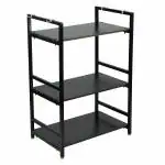 PALOMINO| Microwave Rack| Storage shelf 3 layer| Brown Rack| Iron Rack |60L x 38.75W x 87.5H cm