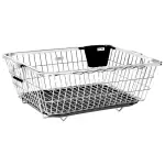 Plantex High Grade Stainless Steel Dish Drainer Basket for Kitchen Utensils (Size - 56 x 43 x 23 cm)