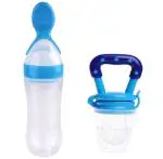 Manan Shopee Kids Multicolor Silicone Ceralac Feeder & Baby Nibbler Fruit (Pack Of 2)